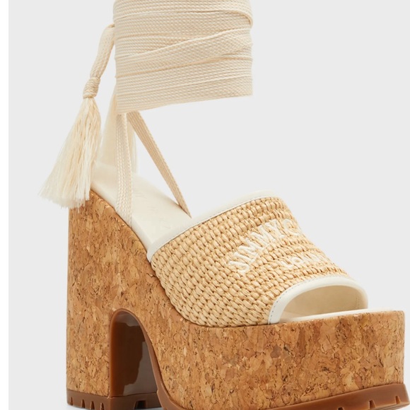 Jimmy Choo new unworn embroidered Raffia - Picture 3 of 7